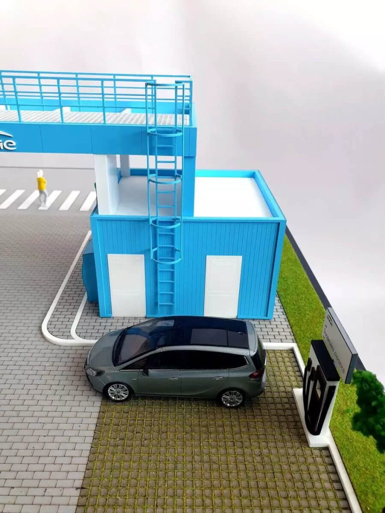 maqueta de fabrica