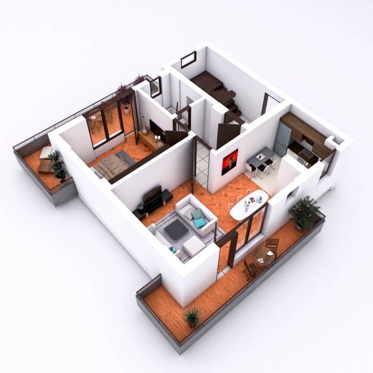 rendering apartamentos