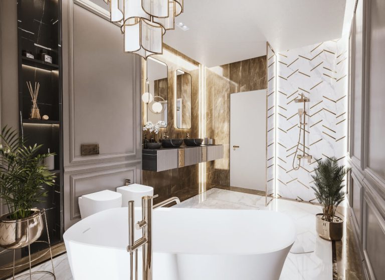 rendering bagno 3d